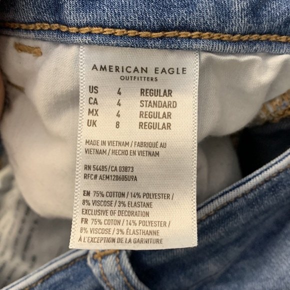 American Eagle Next Level Stretch High Waisted Jeggings Size 4 - Picture 11 of 12